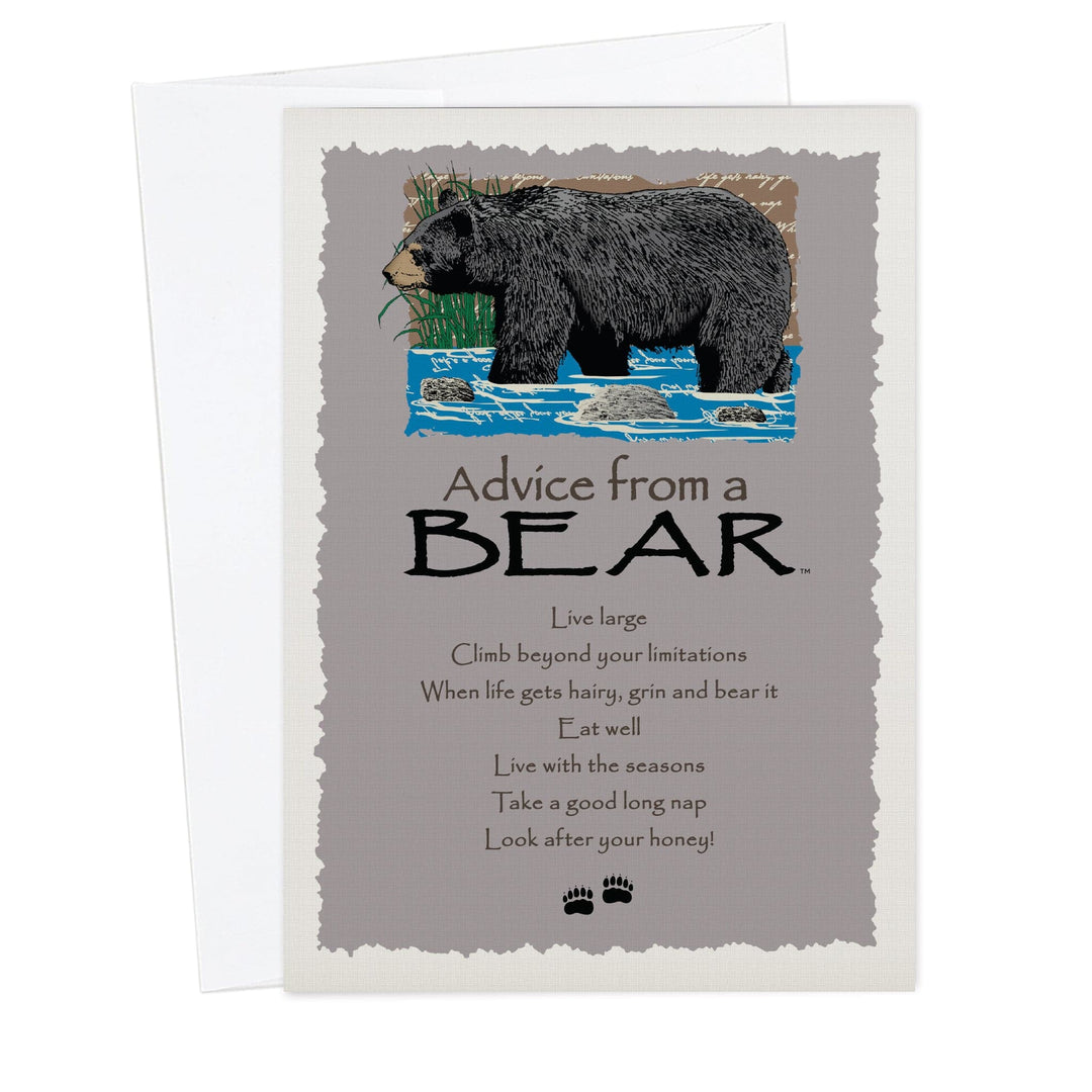 Advice from a Bear Greeting Card Advice from a Bear Greeting Card