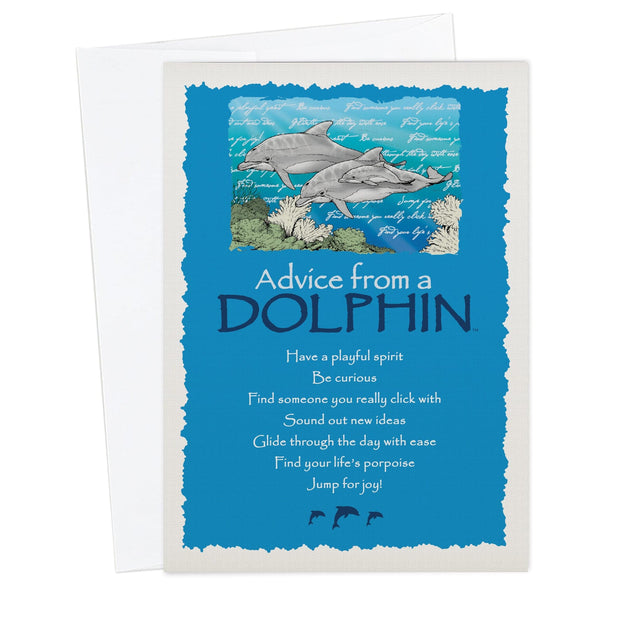 Advice from a Dolphin Greeting Card – Advice For Life