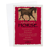 Advice from a Horse Greeting Card