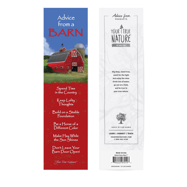 Advice from Advice from a Barn Laminated Bookmark