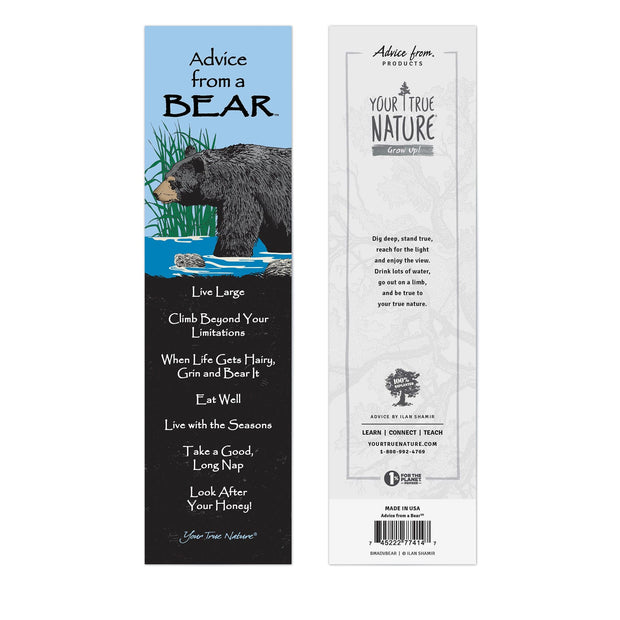 Advice from a Bear Laminated Bookmark