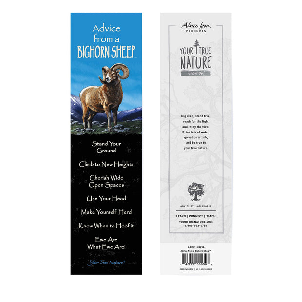 Advice from a Bighorn Sheep Laminated Bookmark