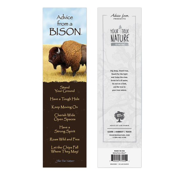 Advice from a Bison Laminated Bookmark