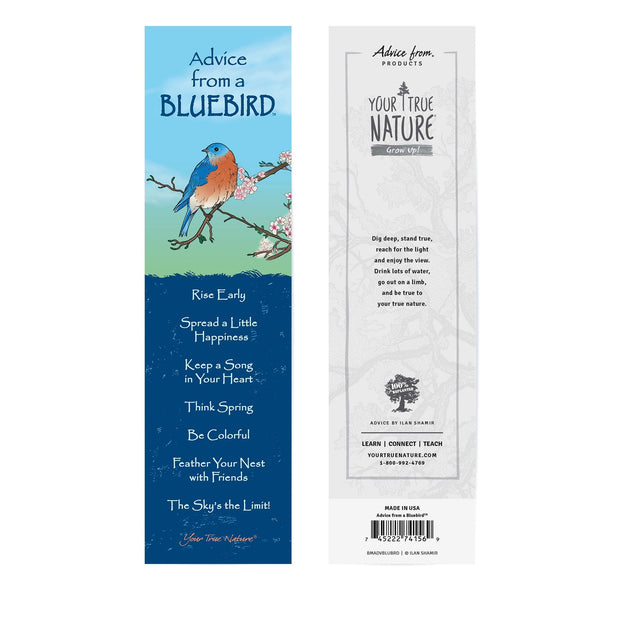 Advice from a Bluebird Laminated Bookmark