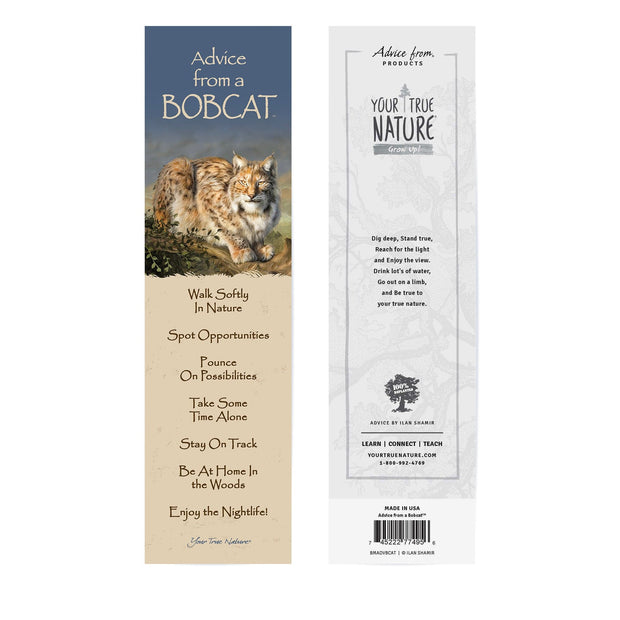 Advice from a Bobcat Laminated Bookmark