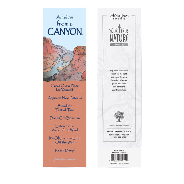 Advice from a Canyon Laminated Bookmark
