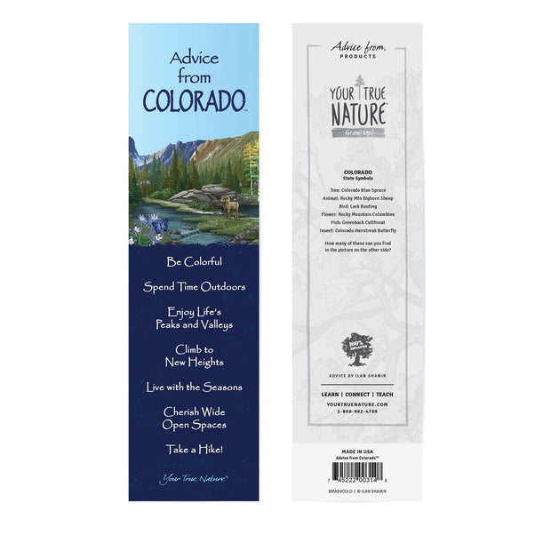 Advice from Colorado Laminated Bookmark