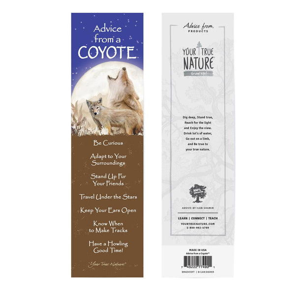 Advice from a Coyote Laminated Bookmark
