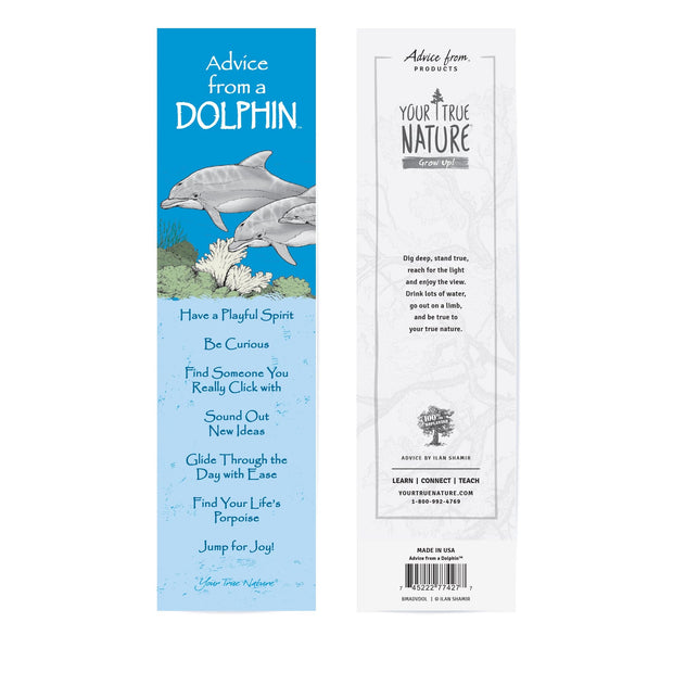 Advice from a Dolphin Laminated Bookmark