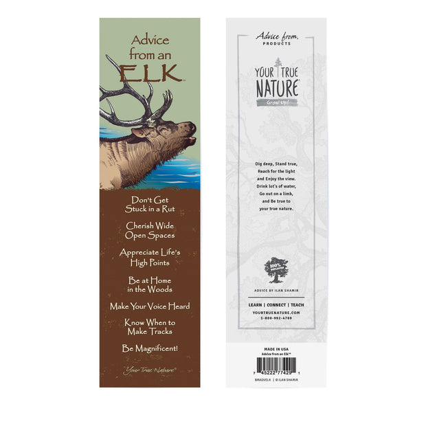 Advice from an Elk Laminated Bookmark
