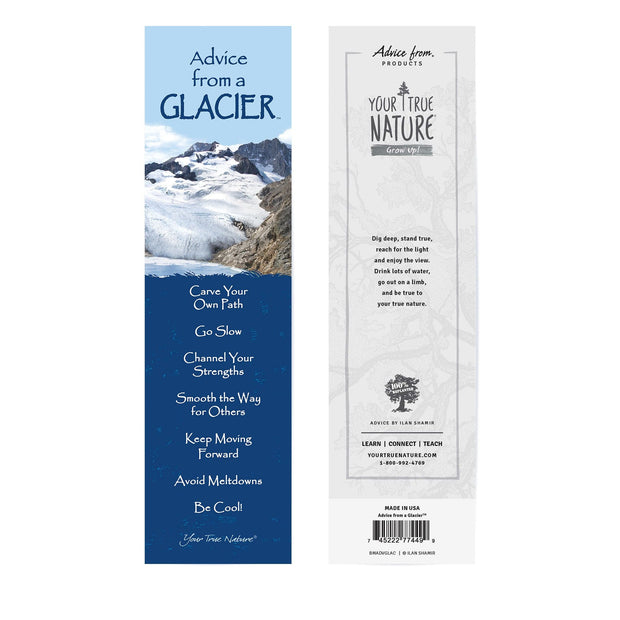 Advice from a Glacier Laminated Bookmark