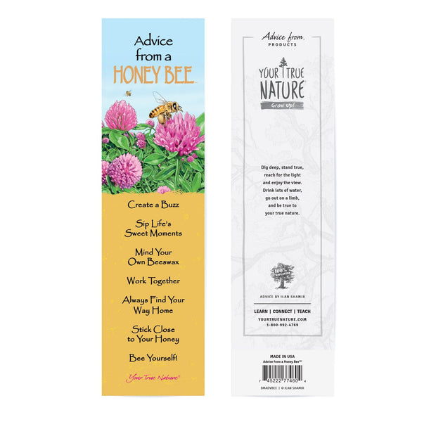 Advice from a Honey Bee Laminated Bookmark