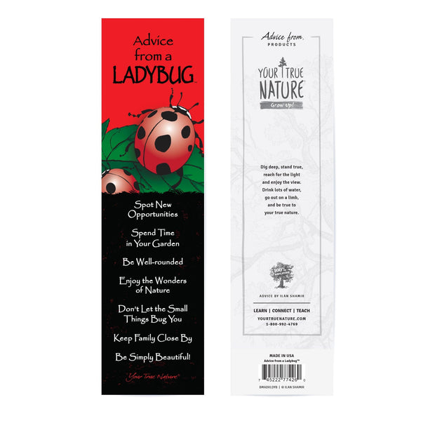Advice from a Ladybug Laminated Bookmark