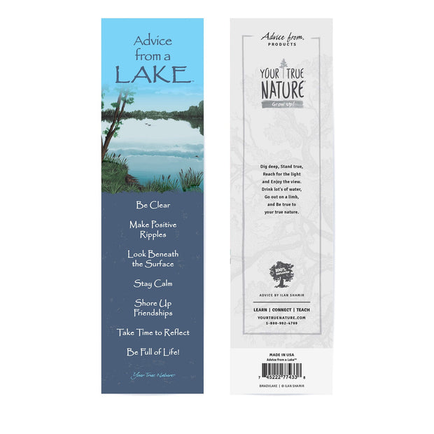 Advice from a Lake Laminated Bookmark