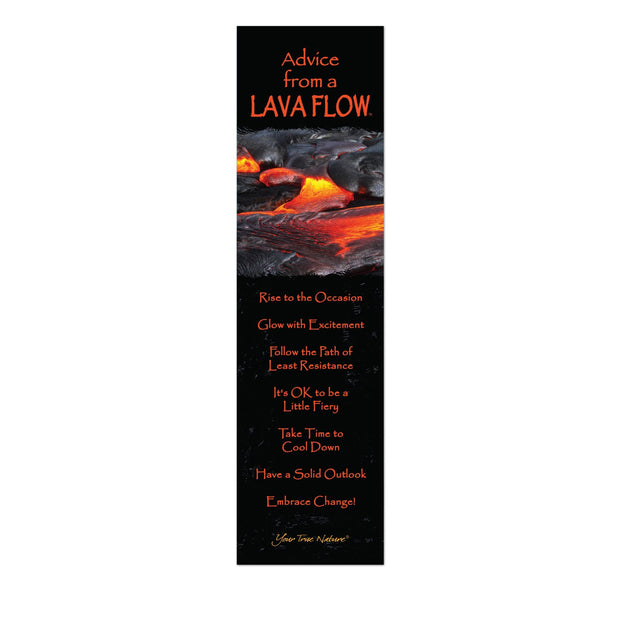 Advice from a Lava Flow Laminated Bookmark