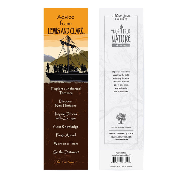 Advice from Lewis and Clark Laminated Bookmark