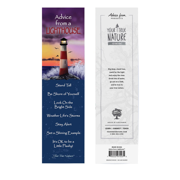 Advice from a Lighthouse Laminated Bookmark