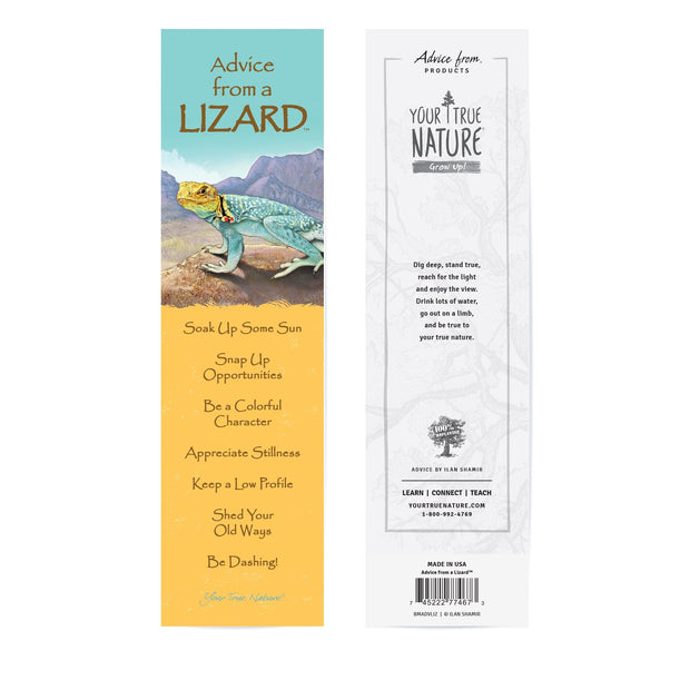 Advice from a Lizard Laminated Bookmark