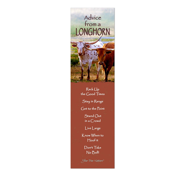 Advice from a Longhorn Laminated Bookmark