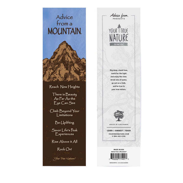 Advice from a Mountain Laminated Bookmark