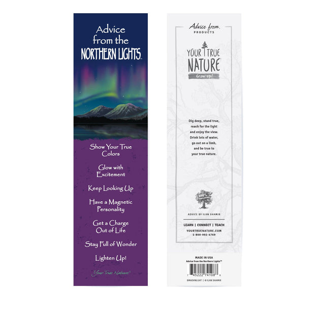 Advice from the Northern Lights Laminated Bookmark