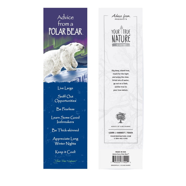 Advice from a Polar Bear Laminated Bookmark