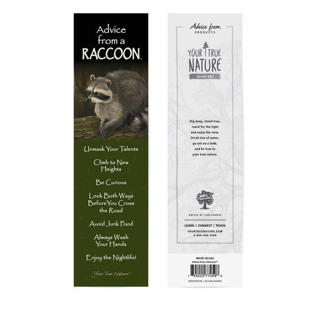 Advice from a Raccoon Laminated Bookmark