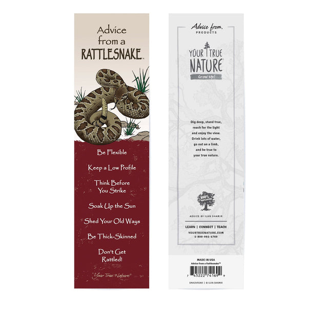 Advice from a Rattlesnake Laminated Bookmark