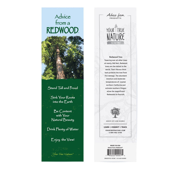 Advice from a Redwood Laminated Bookmark