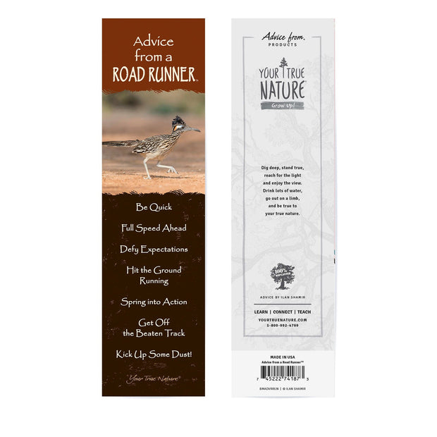 Advice from a Roadrunner Laminated Bookmark