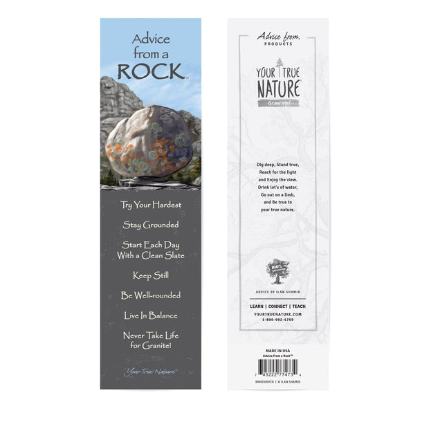 Advice from a Rock Laminated Bookmark