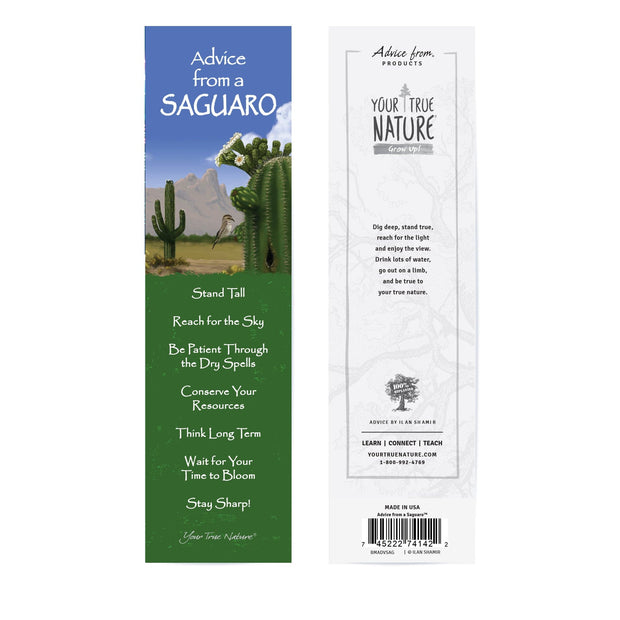 Advice from a Saguaro Laminated Bookmark