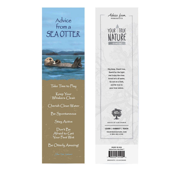 Advice from a Sea Otter Bookmark - Laminated