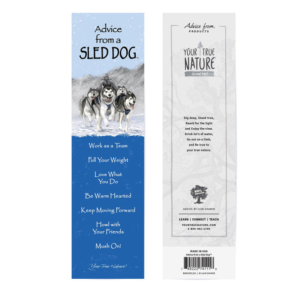 Advice from a Sled Dog Laminated Bookmark