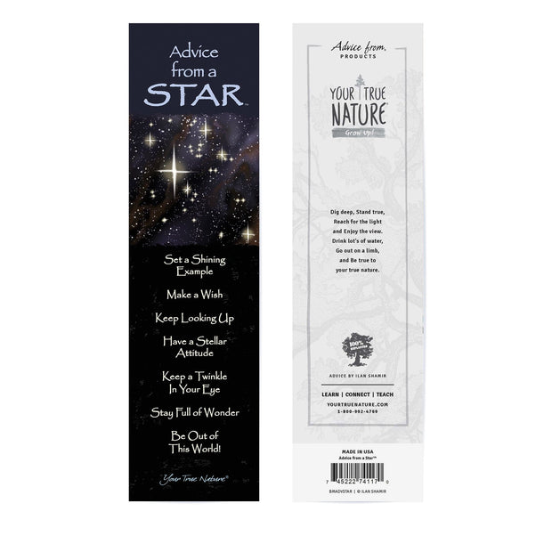 Advice from a Star Laminated Bookmark