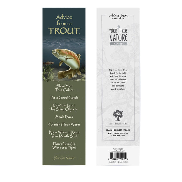 Advice from a Trout Laminated Bookmark
