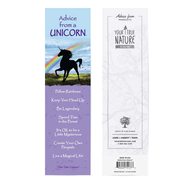 Advice from an Unicorn Laminated Bookmark
