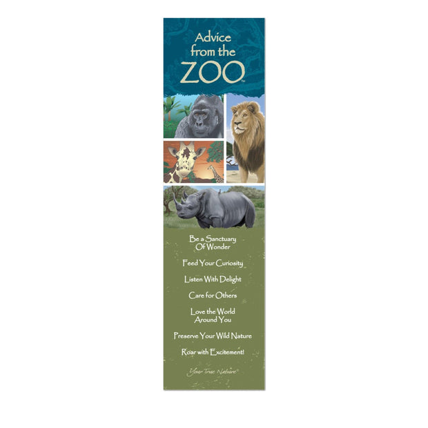 Advice from the Zoo Laminated Bookmark