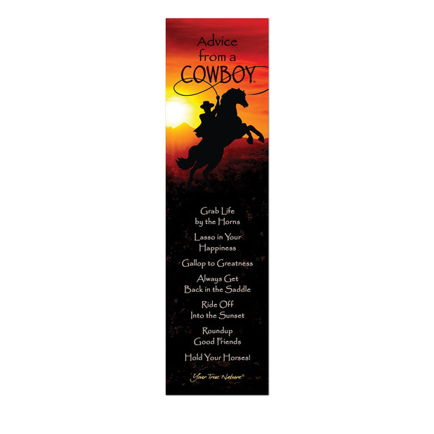 Advice from a Cowboy Laminated Bookmark