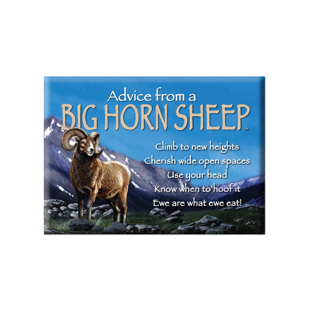Advice from a Bighorn Sheep Jumbo Magnet