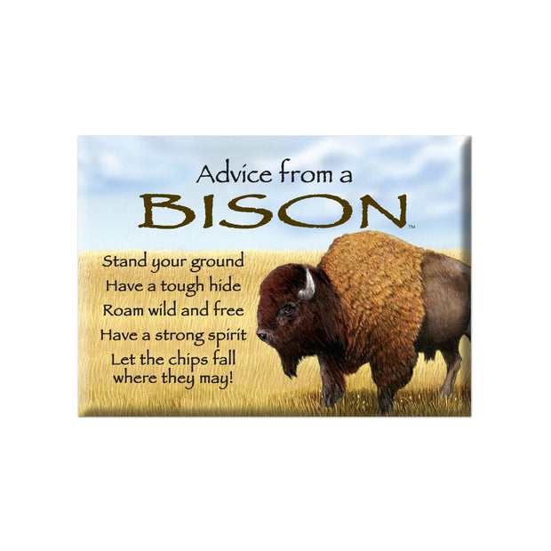 Advice from a Bison Jumbo Magnet