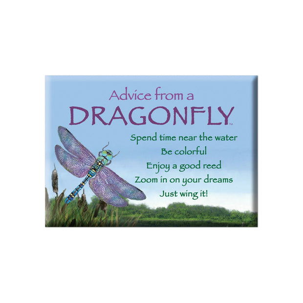 Advice from a Dragonfly Jumbo Magnet