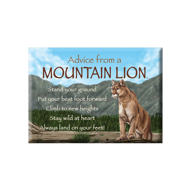 Advice from a Mountain Lion Jumbo Magnet
