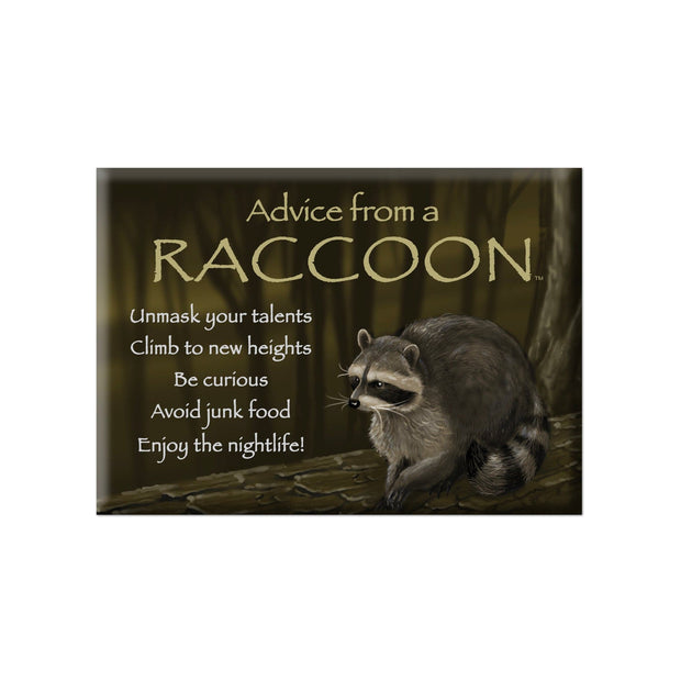 Advice from a Raccoon Jumbo Magnet