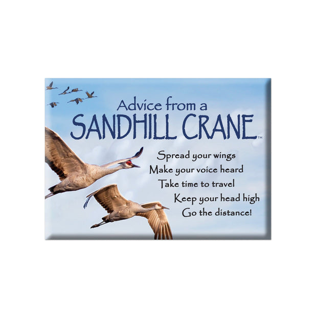 Advice from a Sandhill Crane Jumbo Magnet