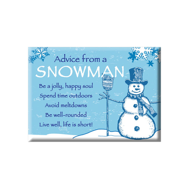 Advice from a Snowman Jumbo Magnet