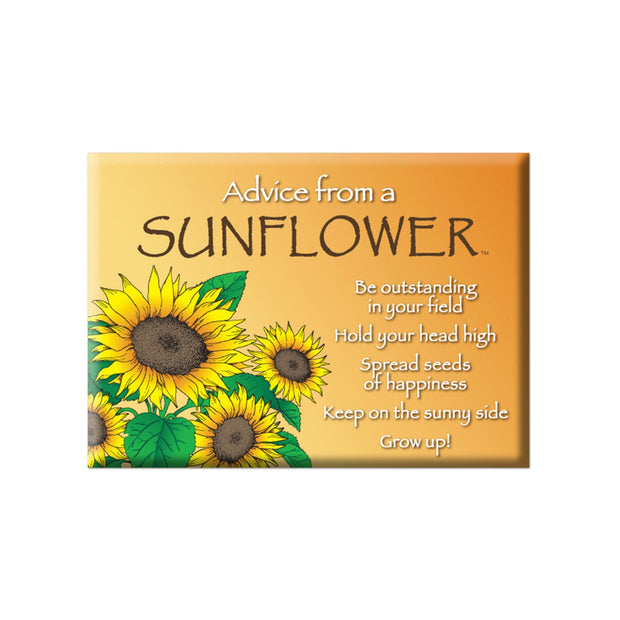 Advice from a Sunflower Jumbo Magnet