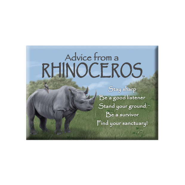 Advice from a Rhinoceros Jumbo Magnet
