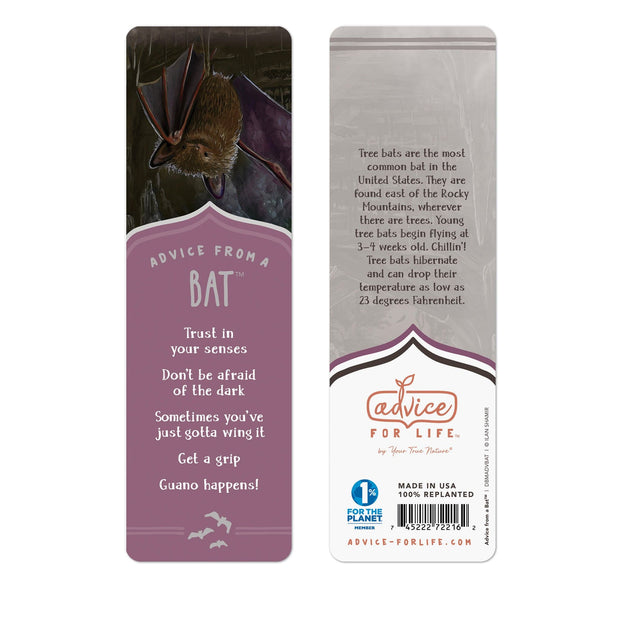 Fruit Bat and Pomegranate Wood Bookmark with Tassel – Wild Lark