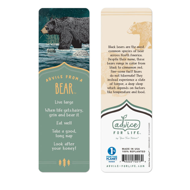Advice from a Bear Paper Bookmark